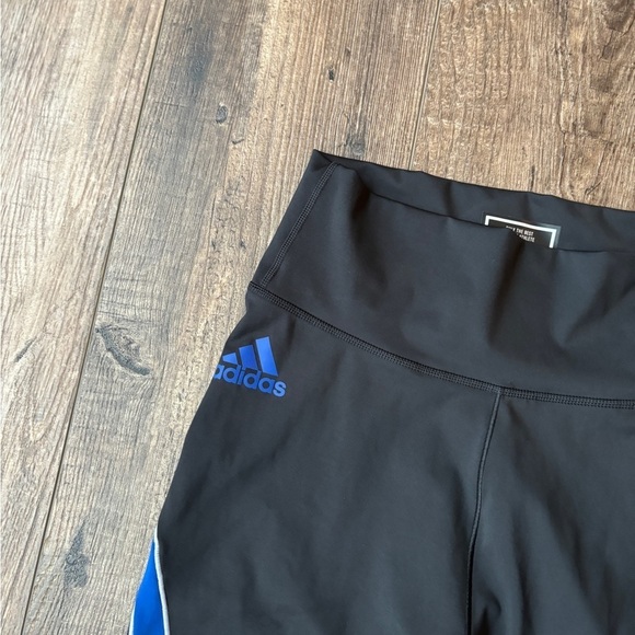 Adidas Prime Green Aeroready KU Jayhawk Black Leggings Women's Size Large Tall - Picture 8 of 12